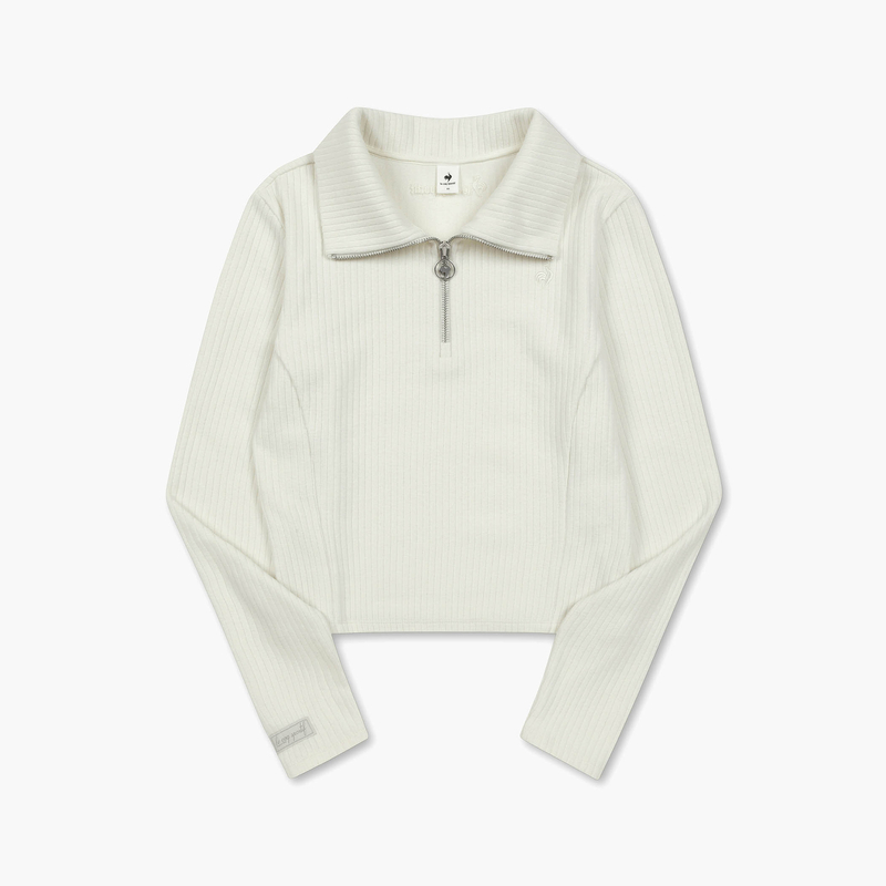 LADIES` HALF ZIP SWEATSHIRT