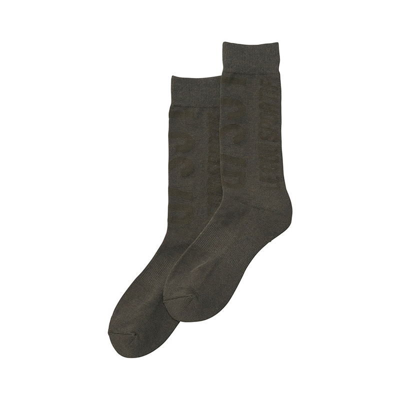 MEN`S [RIJOUME] LOGO JAGUARD REGULAR LENGTH SOCKS