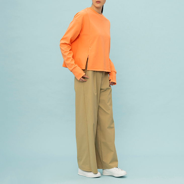 LADIES` LCS PLUME CLOTH STRAIGHT PANTS (FRONT OPEN)