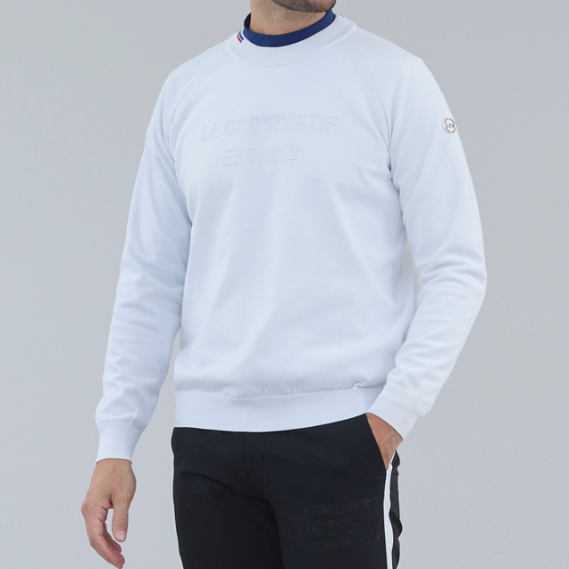 MEN`S RIJOUME FRONT THREE-DIMENSIONAL LOGO SWEATER