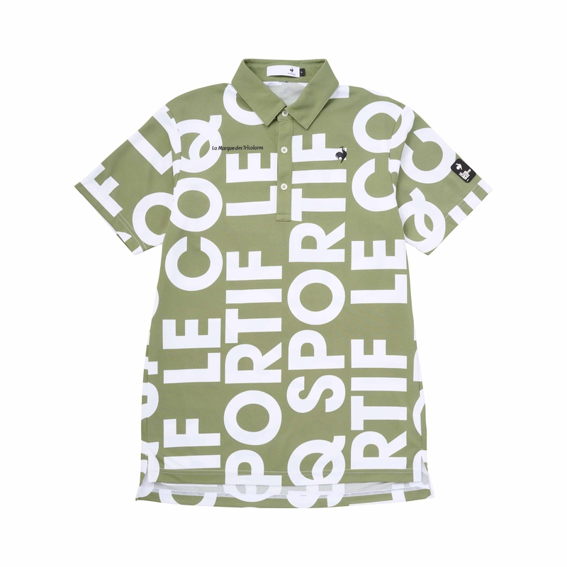 MEN`S MULTICOLOR LOGO PATTERN SHORT SLEEVED SHIRT