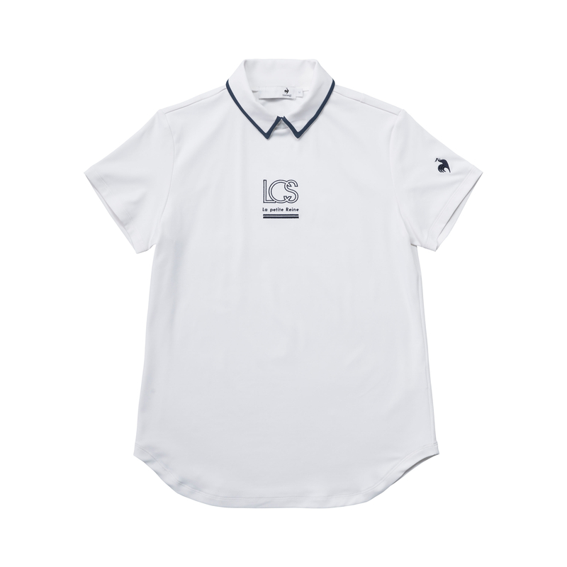 LADIES` COLLARED SHORT SLEEVED SHIRT