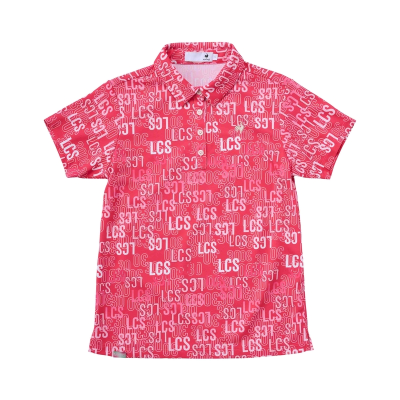 LADIES` [30TH] SHORT-SLEEVED ALL-OVER PATTERN SHIRT