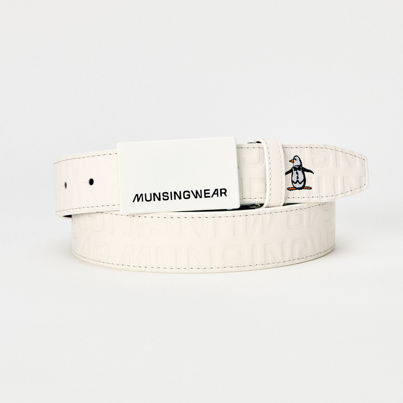 MEN`S LOGO EMBOSSED BELT