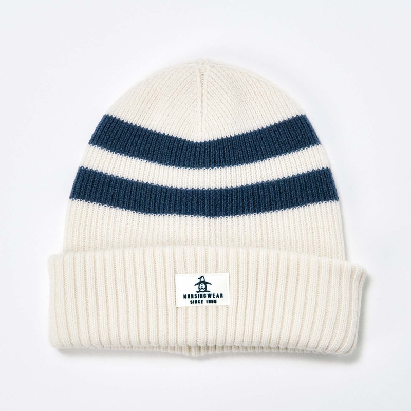 MEN`S MARINE BORDER KNIT CAP