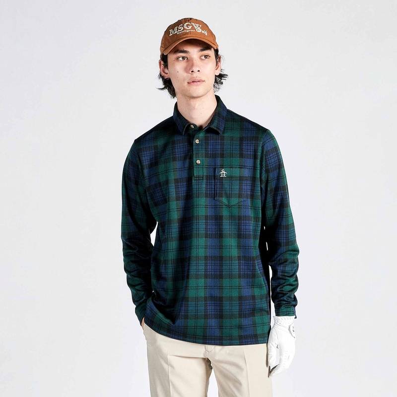 MEN`S SEASON PLAIDJACQUARD TAILOR COLLOR SHIRT