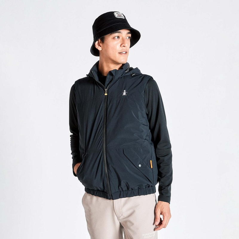 MEN`S ENVOY WATER REPELLENT STRETCH HOOD DETACHABLE OUTER VEST