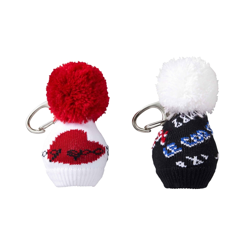LADIES` FOR 2 BLACK TRICO DESIGN KNITBALL HOLDERS