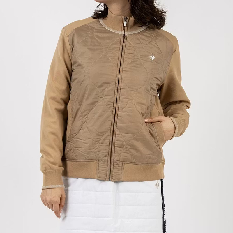 LADIES` HYBRID KNIT BLOUSON
