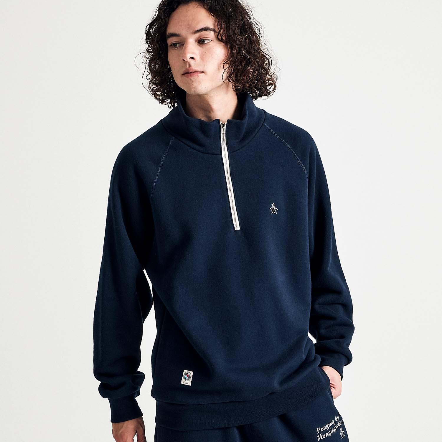 MEN`S HALF ZIP SWEAT SHIRT