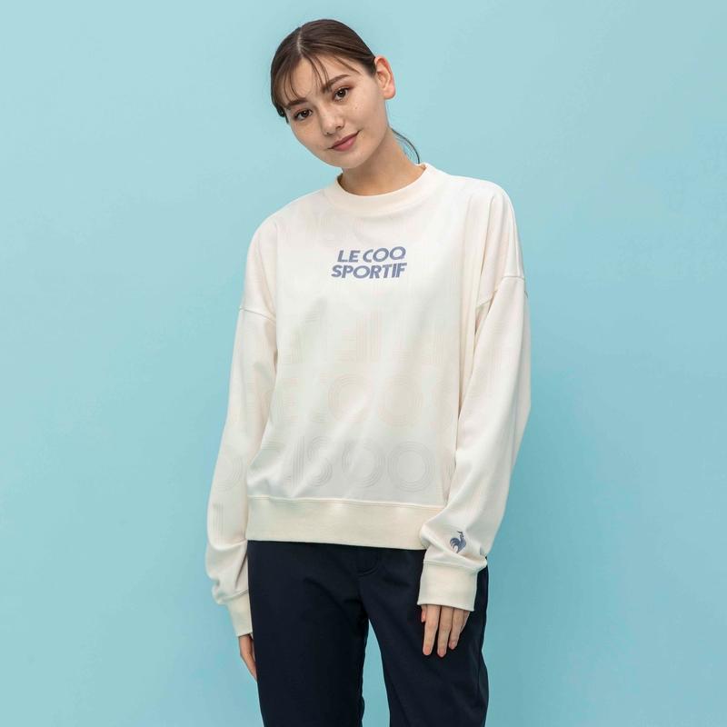 LADIES` JACQUARD KNIT CREW NECK