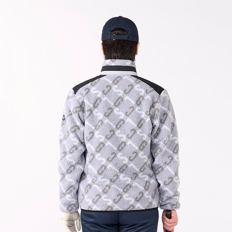 MEN`S LOGO PRINTED BOA BLOUSON