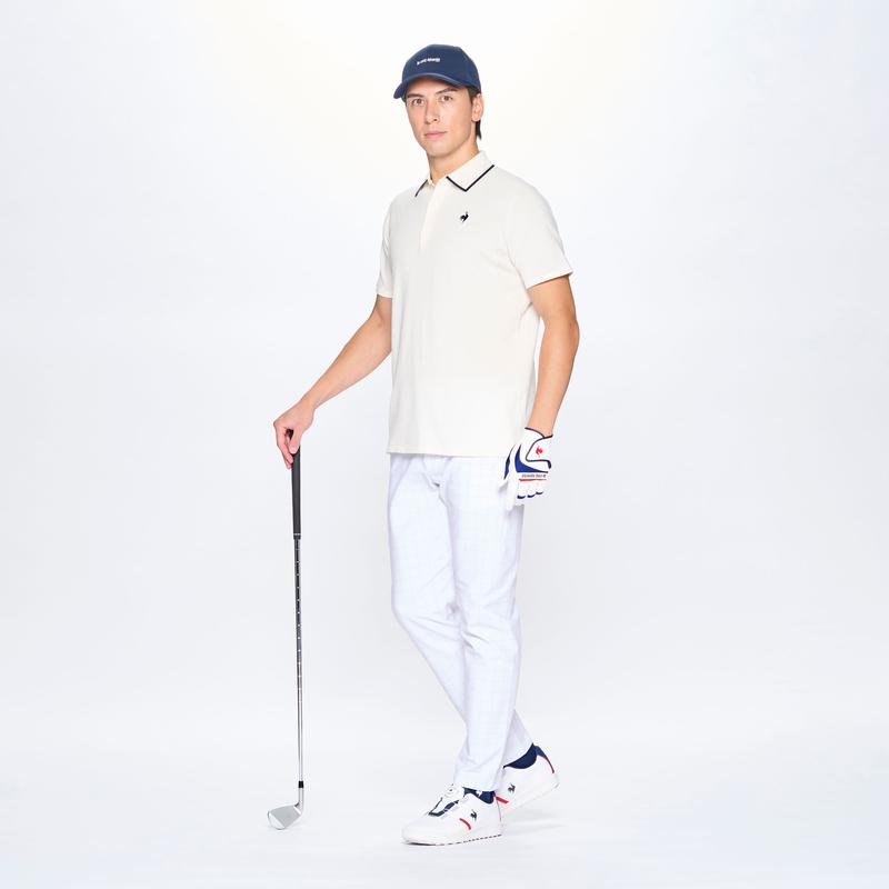 MEN`S [NEW BASIC] SHORT SLEEVED KNIT POLO SHIRT