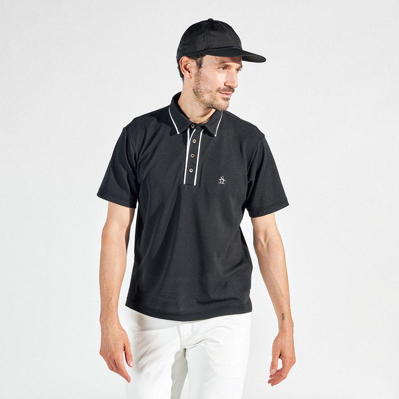 MEN`S SUNSCREEN STYLE2841 PIPING SHORT SLEEVE POLO SHIRT