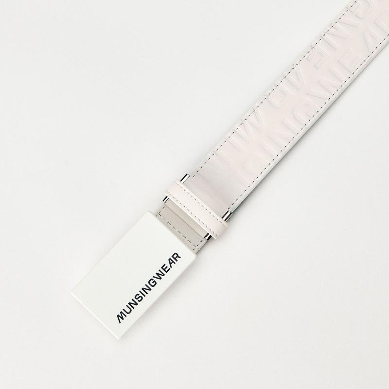 MEN`S LOGO EMBOSSED BELT