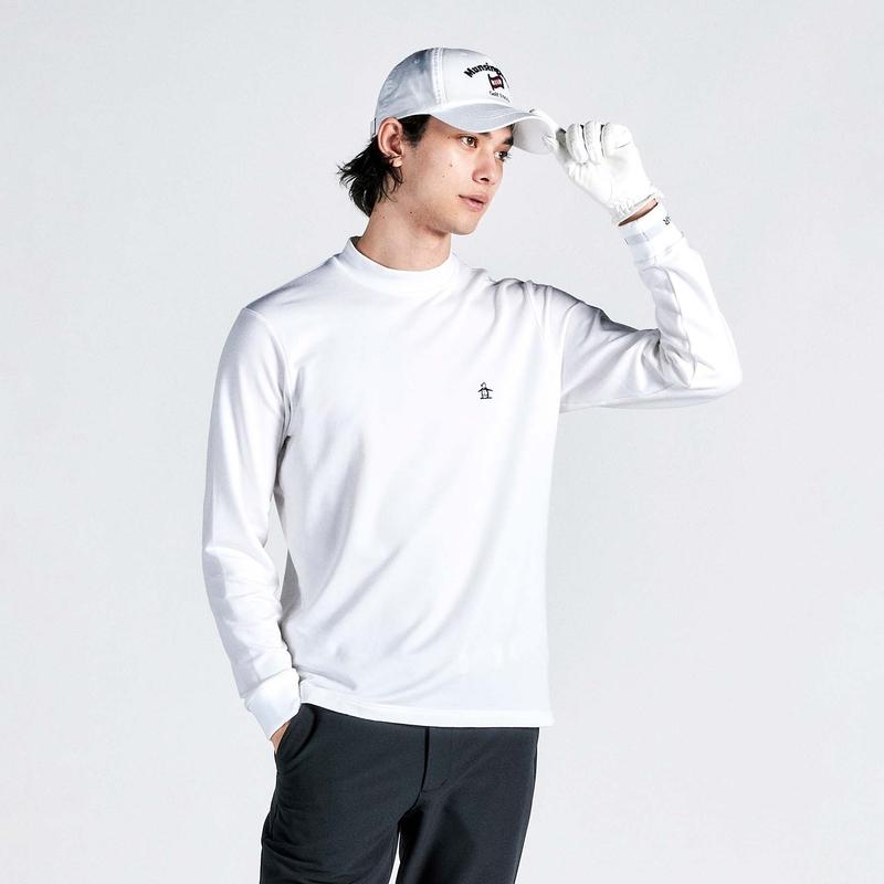 MEN`S SEASON MOISTURE ABSORPTION HEAT GENERATION MOCK NECK LONG SLEEVE SHIRT