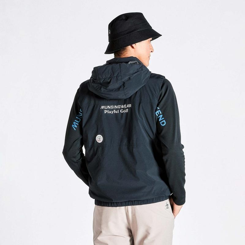 MEN`S ENVOY WATER REPELLENT STRETCH HOOD DETACHABLE OUTER VEST