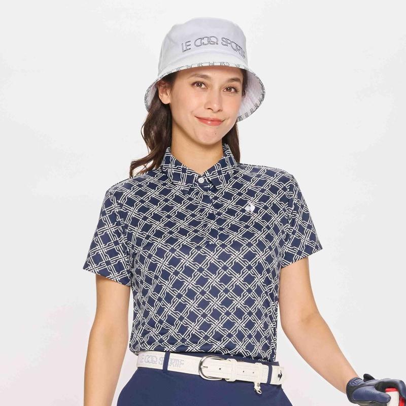 LADIES` ALLOVER SHORT SLEEVED SHIRT