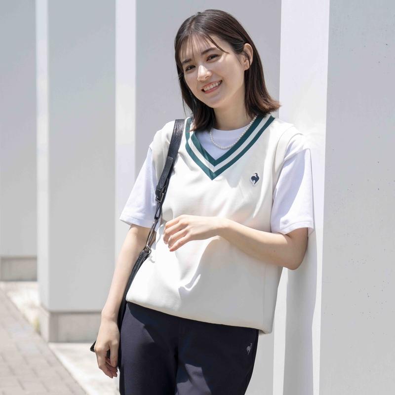 LADIES` KNIT LIKE VEST