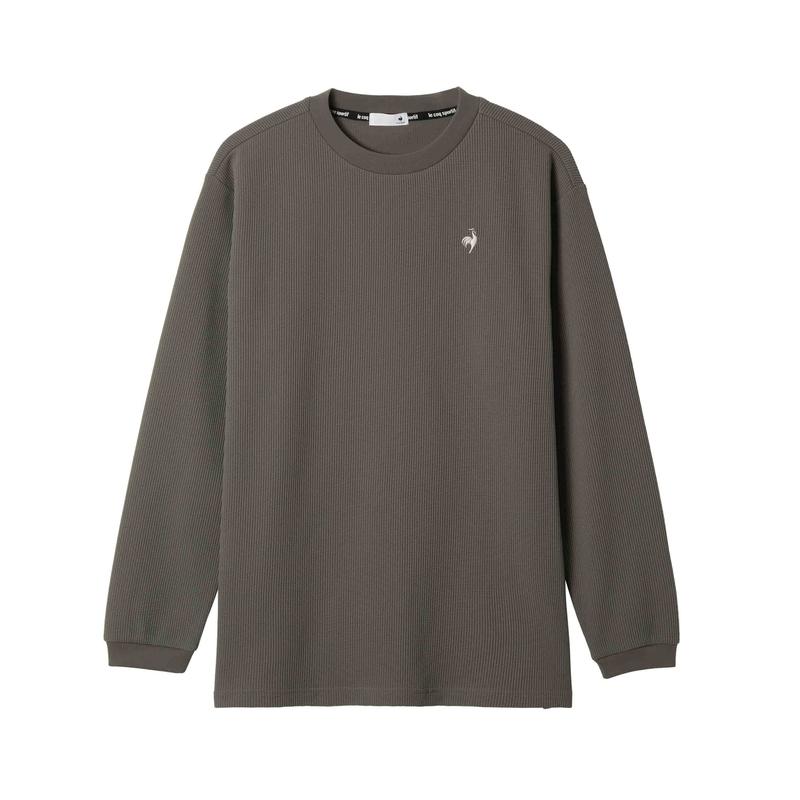 MEN`S HELANCA WAFFLE LONG SLEEVE T-SHIRT