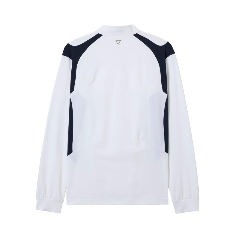 MEN`S HALF ZIP HIGH NECK SHIRT