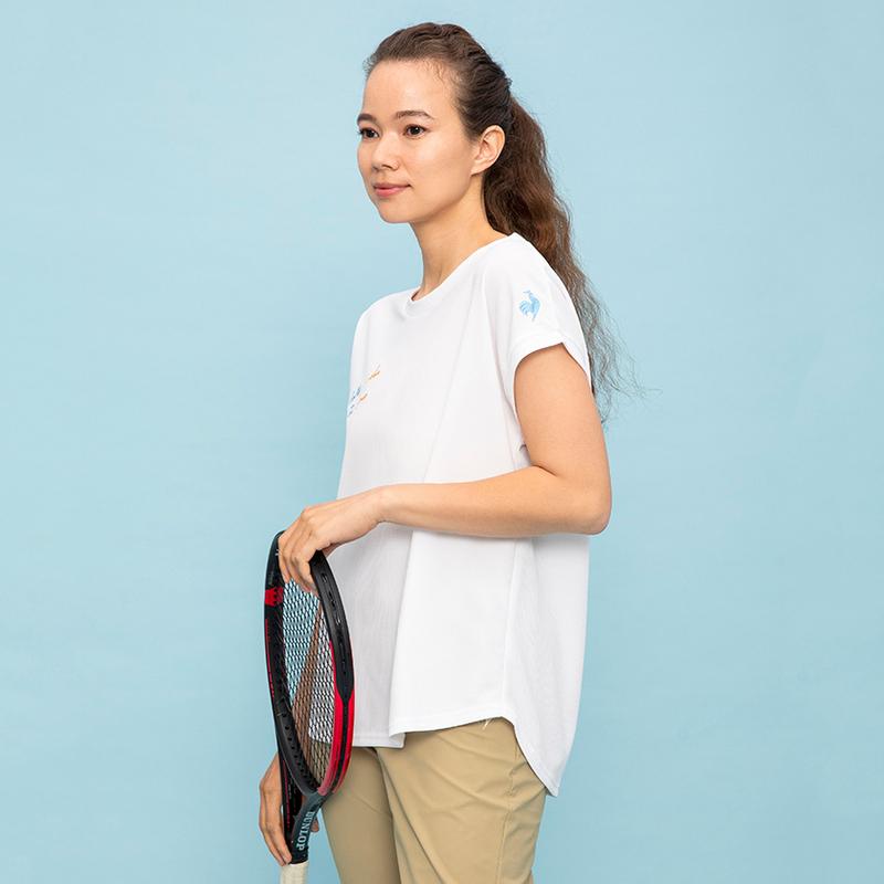LADIES` COOL TOUCH FRENCH SLEEVE T-SHIRT